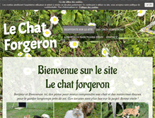 Tablet Screenshot of lechatforgeron.com